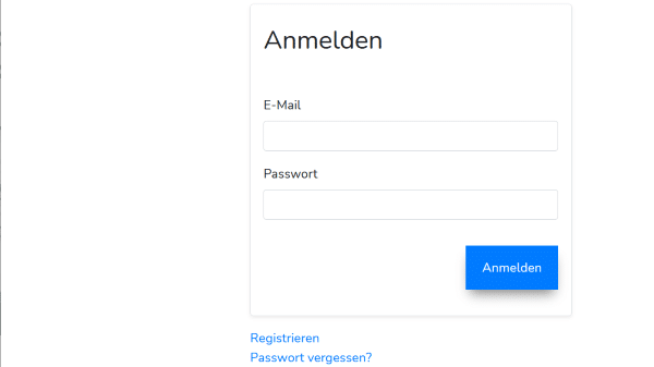 Anmelden zum Starten einer Videokonferenz: Geben Sie Ihr E-Mail Adresse und Ihr Passwort ein
